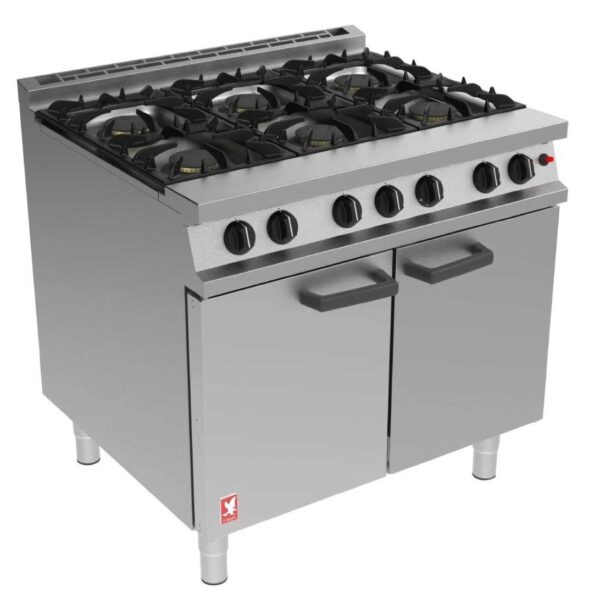 Falcon-6-Burner-Dominator-Plus-Oven-Range-G3101-Propane-Gas-with-Feet