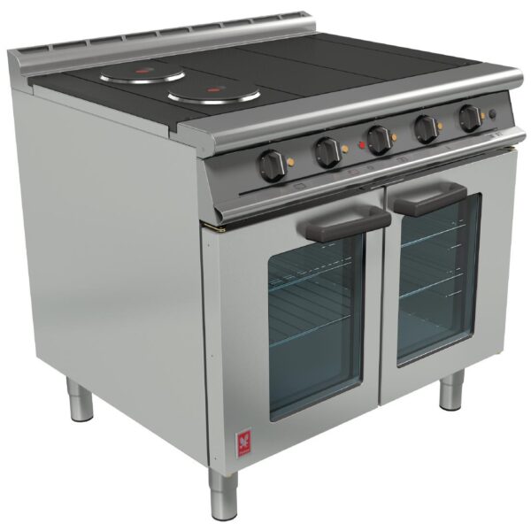 Falcon Dominator Plus 4 Hotplate Oven Range with Fan Assisted Oven E3101 OTC Iconc Catering