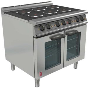 Falcon Dominator Plus 6 Hotplate Oven Range with Fan Assisted Oven E3101 OTC Iconic Catering