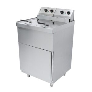 Parry Twin Tank Twin Basket Free Standing Electric Fryer NPDPF6